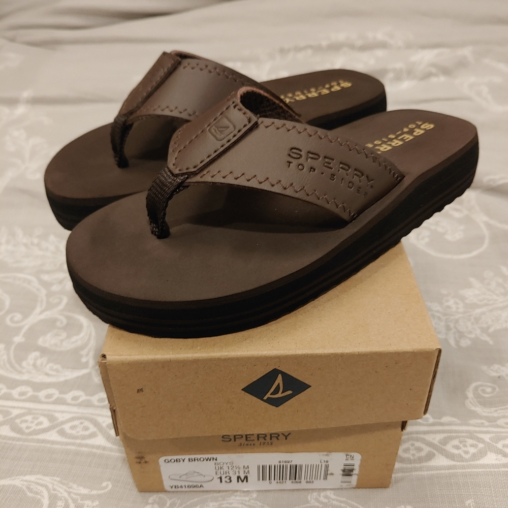 Sperry Faux Leather Sandals Size 13